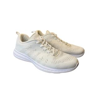 👟 APL TechLoom Pro Sneakers Women’s 10.5 Cream Knit‎ Lightweight Trainers 👟
